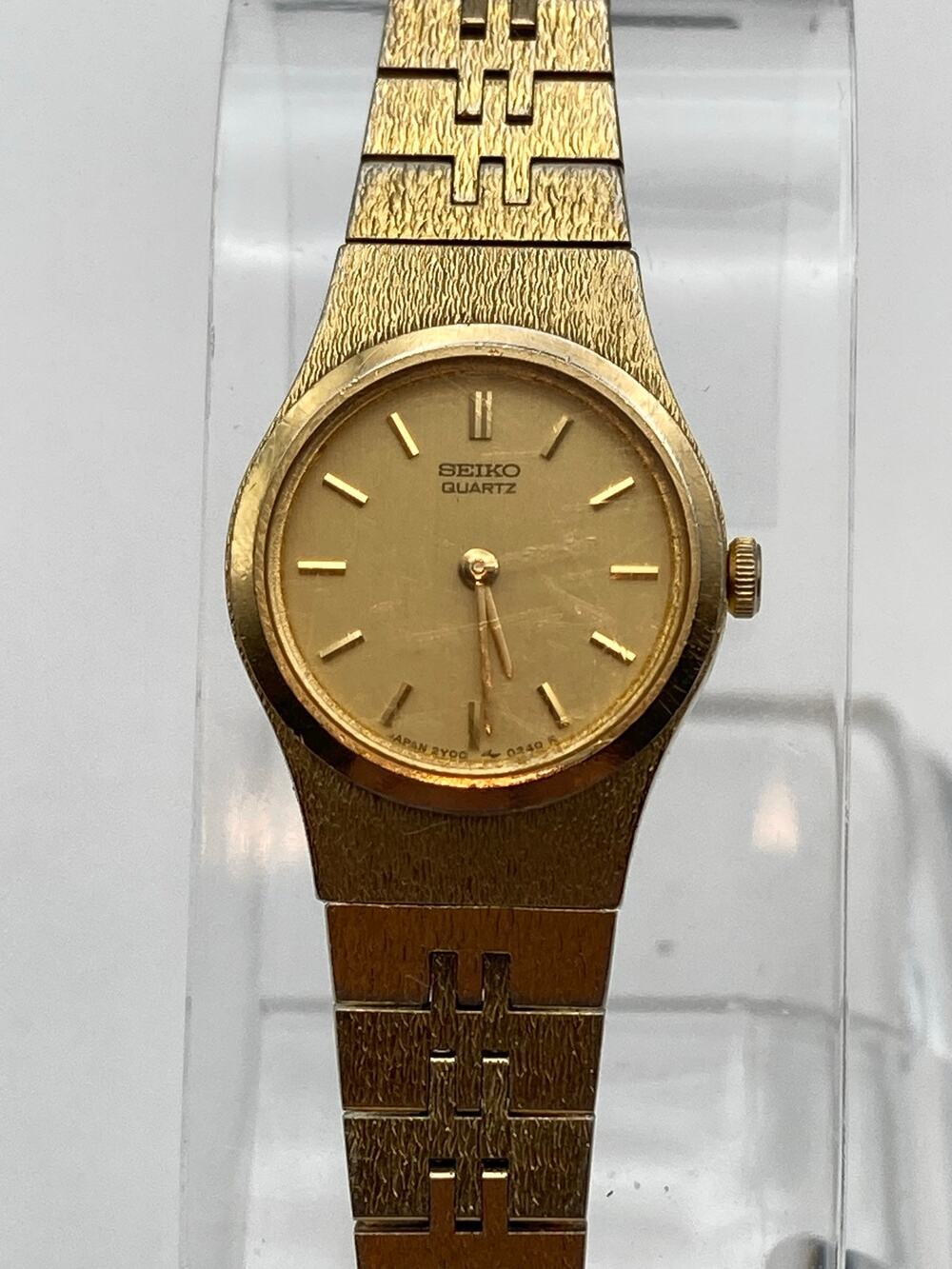 Vintage Seiko Women's Dress Cocktail Petite Watch 18mm - New Battery Wrist 6"